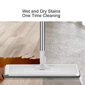 Haowecib Cleaning Mop, Soft Floor Mop Cleaner, Free Hand-Washing for Daily Household Cleaning Floor Cleaning, Defult