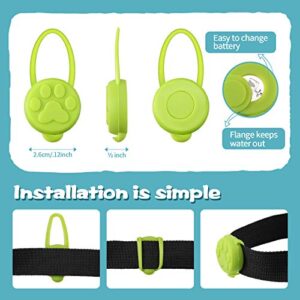 8 Pieces Dog Collar Light Waterproof Silicon Dog Collar Light LED Night Pet Strobe Harness Leash Necklace Lights for Walking Camping Warning Reflective Gear Accessories
