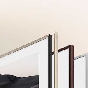 Samsung (2021) Modern Brown Frame Customizable Bezel, 50-Inch