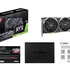 MSI GeForce RTX 3060 Ventus 2X 12G OC, Gaming Graphics Card - RTX 3060