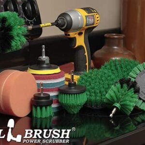 Drill Brush Power Scrubber by Useful Products - Cleaning Supplies - Oven Cleaner - Cast Iron Cleaner - Kitchen Cleaning Supplies - Cleaning Kits - Kitchen Accessories - Stove Top Cleaner - Scrub Brush