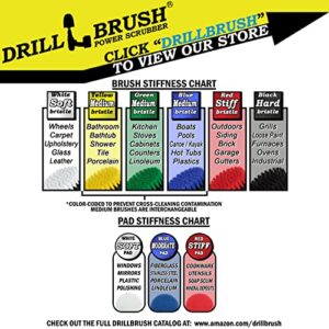 Drill Brush Power Scrubber by Useful Products - Cleaning Supplies - Oven Cleaner - Cast Iron Cleaner - Kitchen Cleaning Supplies - Cleaning Kits - Kitchen Accessories - Stove Top Cleaner - Scrub Brush