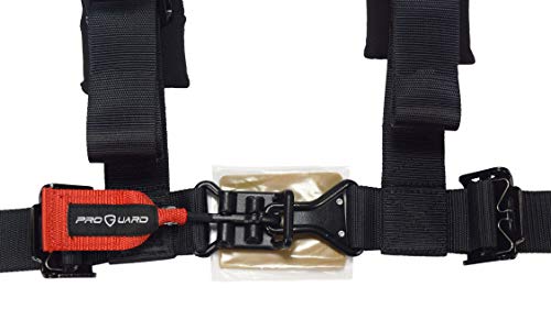 PROGUARD Black 4 Point Harness 2" Straps for Off Road Vehicle, ATV, UTV, Go Kart, Buggy, Side by Side, & Rock Bouncer (Two Pack)