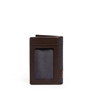 TUMI - Alpha Multi Window Card Case Wallet for Men - Anthracite/Brown