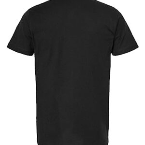 Tultex 202 - Unisex Fine Jersey Tee (Extra Large, Black)