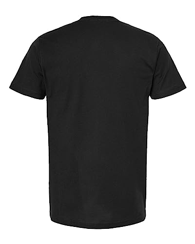 Tultex 202 - Unisex Fine Jersey Tee (Extra Large, Black)