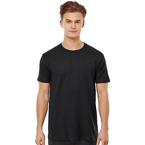 Tultex 202 - Unisex Fine Jersey Tee (Extra Large, Black)