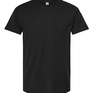 Tultex 202 - Unisex Fine Jersey Tee (Extra Large, Black)