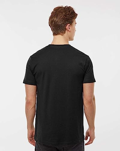 Tultex 202 - Unisex Fine Jersey Tee (Extra Large, Black)