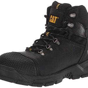 Caterpillar Men's Accomplice Steel Toe Waterproof Construction Boot, Black, 10.5