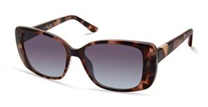guess women's rectangular sunglasses, pink, 53mm