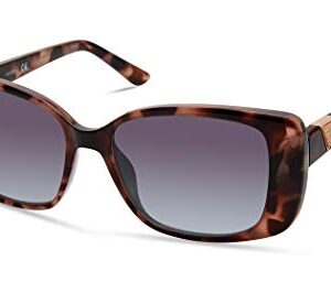GUESS Women's Rectangular Sunglasses, Pink, 53mm