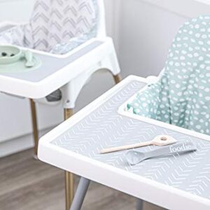 Premium High Chair Cushion Cover | Compatible with IKEA High Chair Accessories for Antilop Highchair | Reversible | Soft, Durable, Parent & Baby Approved for Baby High Chair (Sage-Dot/Greenery)