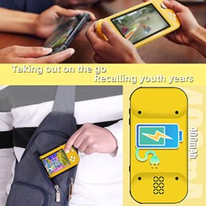 Handheld Game Console 3.5inch Mini Retro Gaming Player 700 Classic Games Preinstalled IPS Screen Rechargeable Game Consoles Box for Kids Boys Children(Yellow)