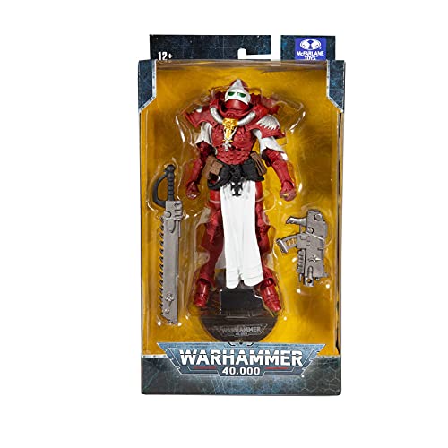 McFarlane Toys Warhammer 40,000 Adepta Sororitas Battle Sister (The Order of The Bloody Rose) 7" Action Figure