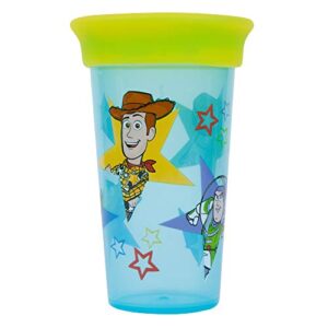 the first years toy story 2 in 1 spoutless cup, transitions to open toddler cup, multicolor