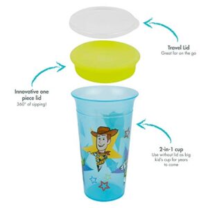 The First Years Toy Story 2 in 1 Spoutless Cup, Transitions to Open Toddler Cup, Multicolor