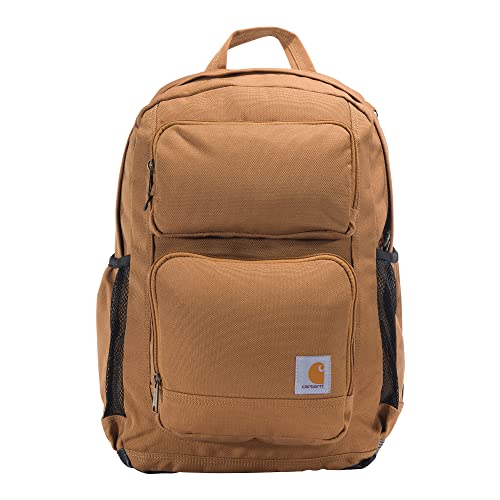 Carhartt Force Advanced Backpack with 15-Inch Laptop Sleeve, Tablet Storage, and Portable Charger Compartment, Carhartt Brown