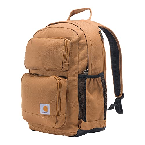 Carhartt Force Advanced Backpack with 15-Inch Laptop Sleeve, Tablet Storage, and Portable Charger Compartment, Carhartt Brown