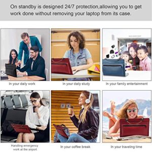 LiuShan 2 in 1 Protective Case + Portable Bag for 14" Lenovo Yoga 9i 14/ThinkBook 14s G2 ITL & Dell Inspiron 14 7490/Latitude 7410 7420 7430/Latitude 7410 7420 7430 2-in-1[Not fit Latitude 7400],Black