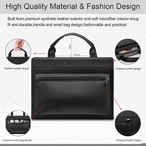 LiuShan 2 in 1 Protective Case + Portable Bag for 14" Lenovo Yoga 9i 14/ThinkBook 14s G2 ITL & Dell Inspiron 14 7490/Latitude 7410 7420 7430/Latitude 7410 7420 7430 2-in-1[Not fit Latitude 7400],Black