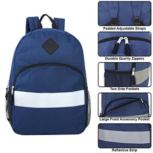 Trail maker Kids Reflective Backpack for School, Colorful Backpack with Reflector Strips, Side Pocket, Padded Straps