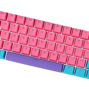 61 PBT Keycaps Tkl 87 Backlit PBT Keycap Set with Puller OEM Profile US Layout for DIY MX Switches 60%/61/87 TKL/104 RGB Mechanical Gaming Keyboard