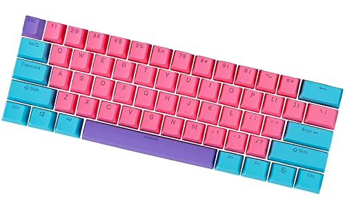 61 PBT Keycaps Tkl 87 Backlit PBT Keycap Set with Puller OEM Profile US Layout for DIY MX Switches 60%/61/87 TKL/104 RGB Mechanical Gaming Keyboard