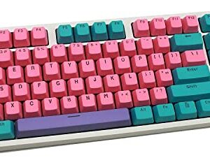 61 PBT Keycaps Tkl 87 Backlit PBT Keycap Set with Puller OEM Profile US Layout for DIY MX Switches 60%/61/87 TKL/104 RGB Mechanical Gaming Keyboard