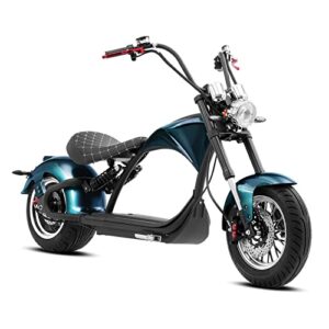 eahora dot approved m1p 37mph 2000w electric motorcycle for adults, 60v 30ah lithium battery 40miles electric scooter, 12in vacuum tires full suspension for urban commuting, 1-2 person