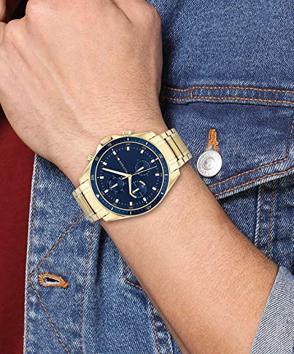 Tommy Hilfiger Men's Qtz Multifunction Stainless Steel and Bracelet Casual Watch, Color: Gold (Model: 1791834)