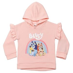 Bluey Bingo Toddler Girls Fleece Hoodie and Leggings Outfit Set Pink/Purple 5T