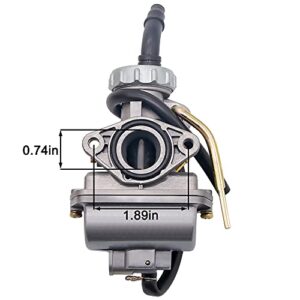 Yooppa 110cc Carburetor for TaoTao 110cc PZ20 Carburetor, Kazuma Baja 50cc 70cc 90cc 110B NST SunL Chinese Quad 4 Stroke ATV 4 Wheeler Go Kart Dirt Bike Honda CRF50F XL75 CRF80F XR50R Carburetor