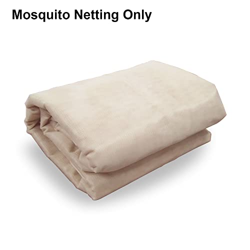 MASTERCANOPY Patio Gazebo Mosquito Netting Screen Walls (10x12, Beige)