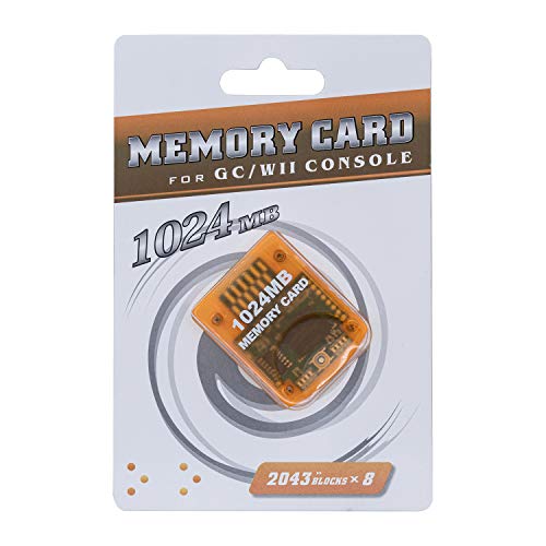 Mcbazel 1024MB(16344 Blocks) Memory Card for Gamecube and Wii Console