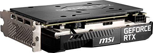 MSI Gaming GeForce RTX 3060 12GB GDRR6 192-Bit HDMI/DP PCIe 4 Single Fan Ampere OC ITX Graphics Card (RTX 3060 AERO ITX 12G OC)