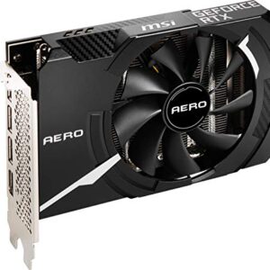 MSI Gaming GeForce RTX 3060 12GB GDRR6 192-Bit HDMI/DP PCIe 4 Single Fan Ampere OC ITX Graphics Card (RTX 3060 AERO ITX 12G OC)