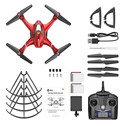 Holy Stone HS200 FPV Drone with Camera 720P HD Live Video for Adults and Kids RC Wifi Quadcopter with Voice App Control, Altitude Hold, 3D Flip, One Key Function, 2 Batteries, Easy to Fly for Beginners