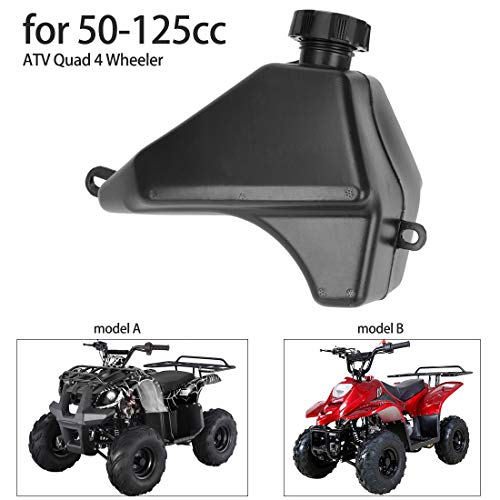 FVRITO Gas Fuel Petrol Tank for 50cc 70cc 90cc 110cc 125cc Coolster 3050C 3125R 3125XR8 Taotao ATA 125D RPS KAYO BMS Peace Roketa Yamoto Sunl Jetmoto Vitacci Rider Kids ATV Quad Chinese 4 Wheeler