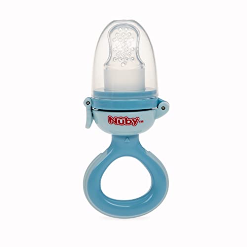 Nuby Twist N' Feed Infant First Foods Feeder with Hygienic Cover: 10M+, Colors May Vary, Multi