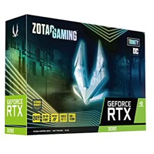 ZOTAC Gaming GeForce RTX™ 3090 Trinity OC 24GB GDDR6X 384-bit 19.5 Gbps PCIE 4.0 Gaming Graphics Card, IceStorm 2.0 Advanced Cooling, Spectra 2.0 RGB Lighting, ZT-A30900J-10P