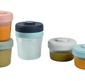 BEABA Clip Containers, Food Storage Containers, Baby Food Storage Containers with Lid, Baby Food and Toddler Snack Containers, Baby Essentials, (Small)