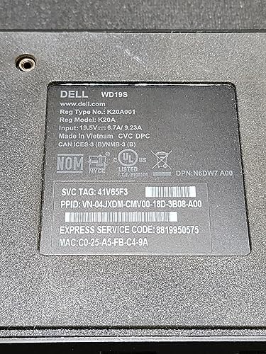 Dell Dock - WD19S 130W Power Delivery - 180W AC