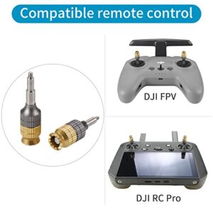 Hanatora Remote Controller Extension Joystick Stick for DJI RC Pro,FPV Remote Controller 2,Aluminum Metal Control Extender Thumb Replacement Accessories