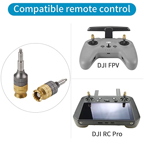 Hanatora Remote Controller Extension Joystick Stick for DJI RC Pro,FPV Remote Controller 2,Aluminum Metal Control Extender Thumb Replacement Accessories