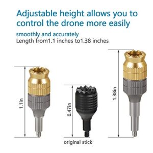 Hanatora Remote Controller Extension Joystick Stick for DJI RC Pro,FPV Remote Controller 2,Aluminum Metal Control Extender Thumb Replacement Accessories