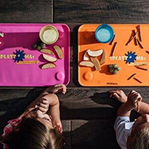 Splattmat Large Premium Silicone Kids Suctioned Placemat, New Sensory Montessori Inspired Food, Snack, Travel, & Arts & Crafts mat