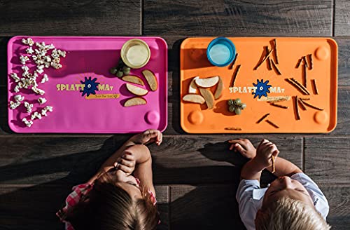 Splattmat Large Premium Silicone Kids Suctioned Placemat, New Sensory Montessori Inspired Food, Snack, Travel, & Arts & Crafts mat