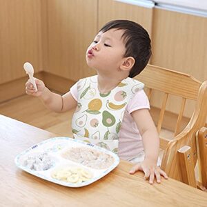 Poksun Baby and Infant Disposable Travel Bibs - Soft, Leakproof, for Toddlers Babies, Feeding, Traveling, (60PCS) Fruit