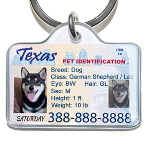 Custom Pet Driver License ID Tags, Custom Pets ID Tags, Personalized Driver¡¯s License Tags for Pet, Pet ID Tags Personalized, Cat License id Tags Personalized, Dog Funny License ID Tags Personalized